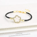 Pulseira Couro Flower